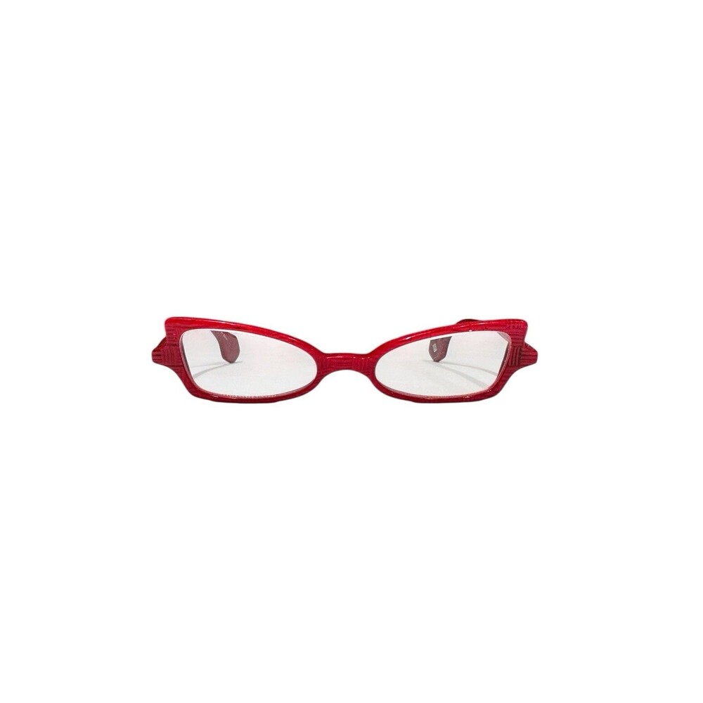 Cinzia Bewitched Red Black Frames Eyewear Glasses Slim Cat Eye Spicy 42mm XS